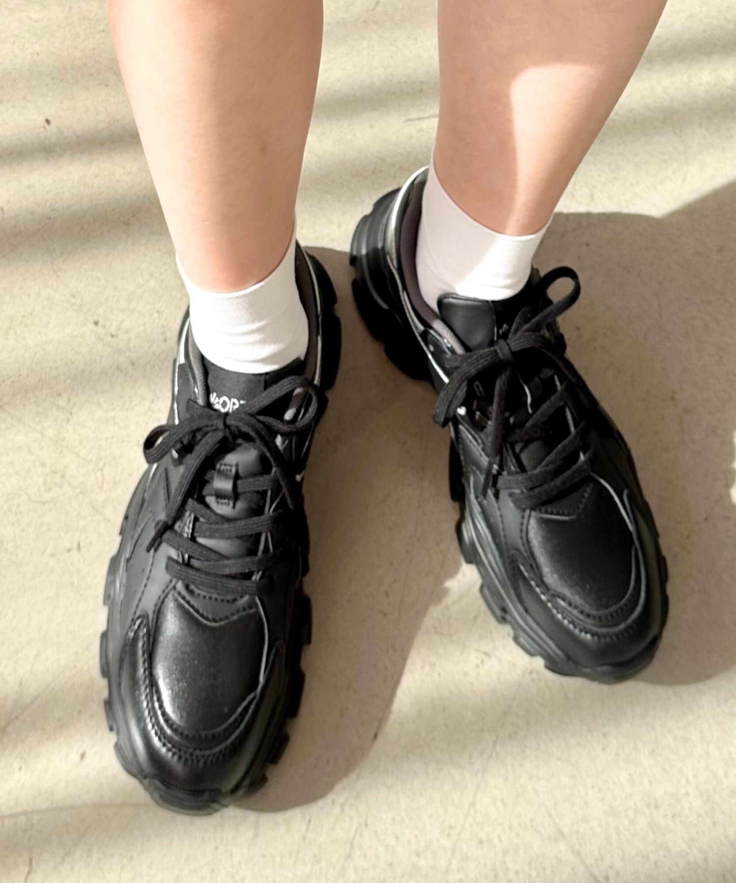 ORiental TRaffic「配色パーツ厚底スニーカー/OT3733」|スニーカー|BLACK