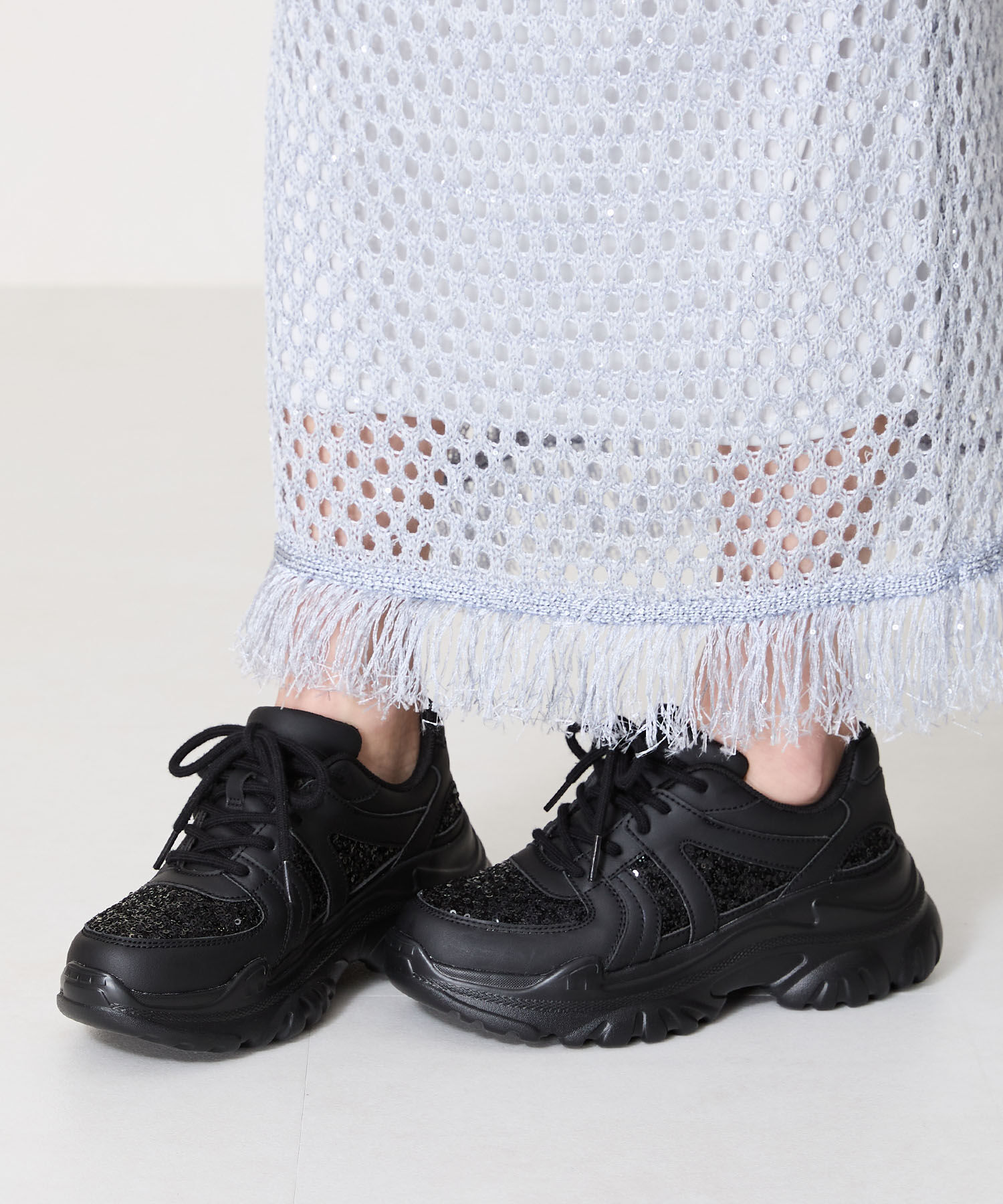 ORiental TRaffic「スパンコール 厚底 スニーカー /OT3752 クッション」|スニーカー|