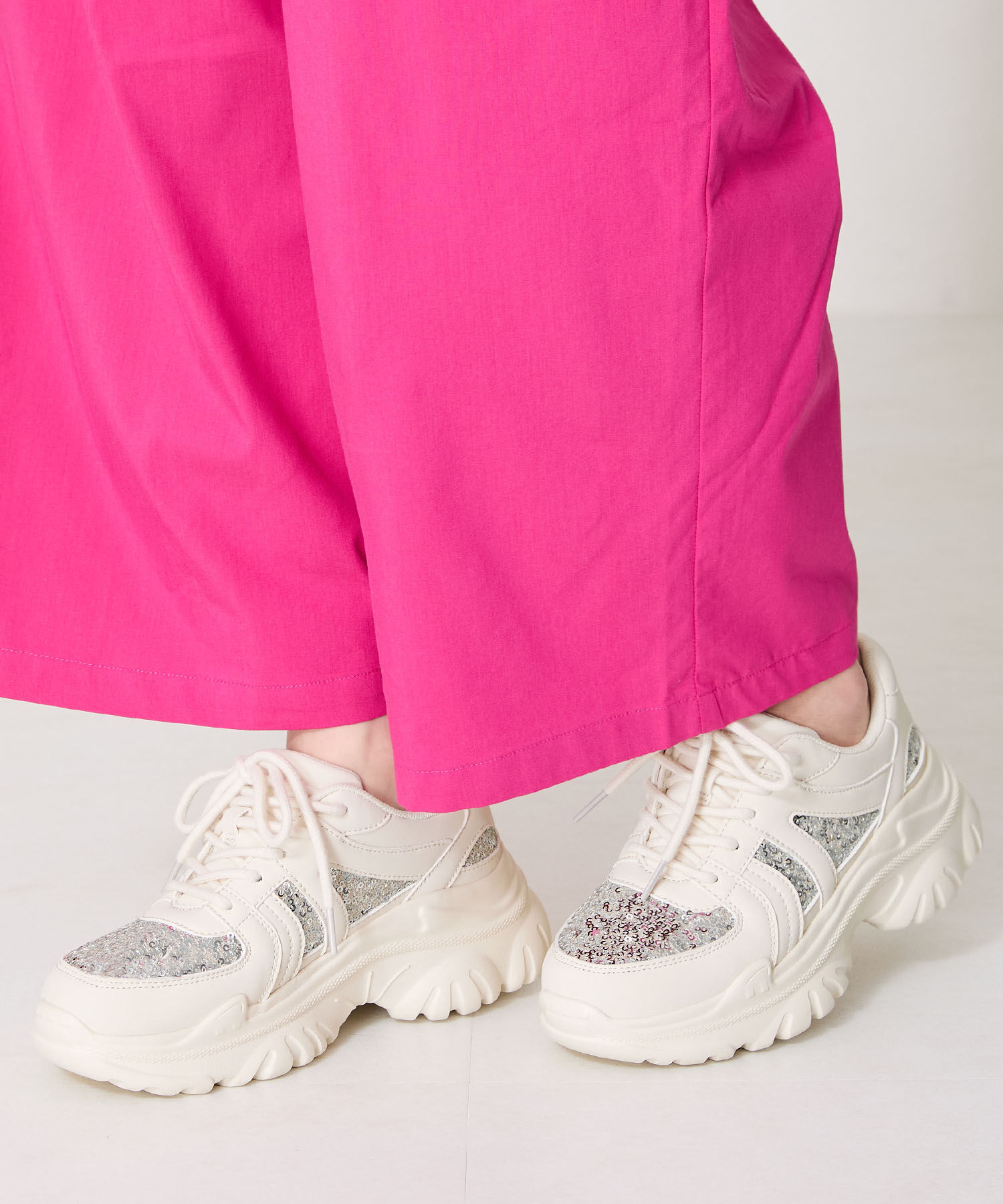 ORiental TRaffic「スパンコール 厚底 スニーカー /OT3752 クッション」|スニーカー|