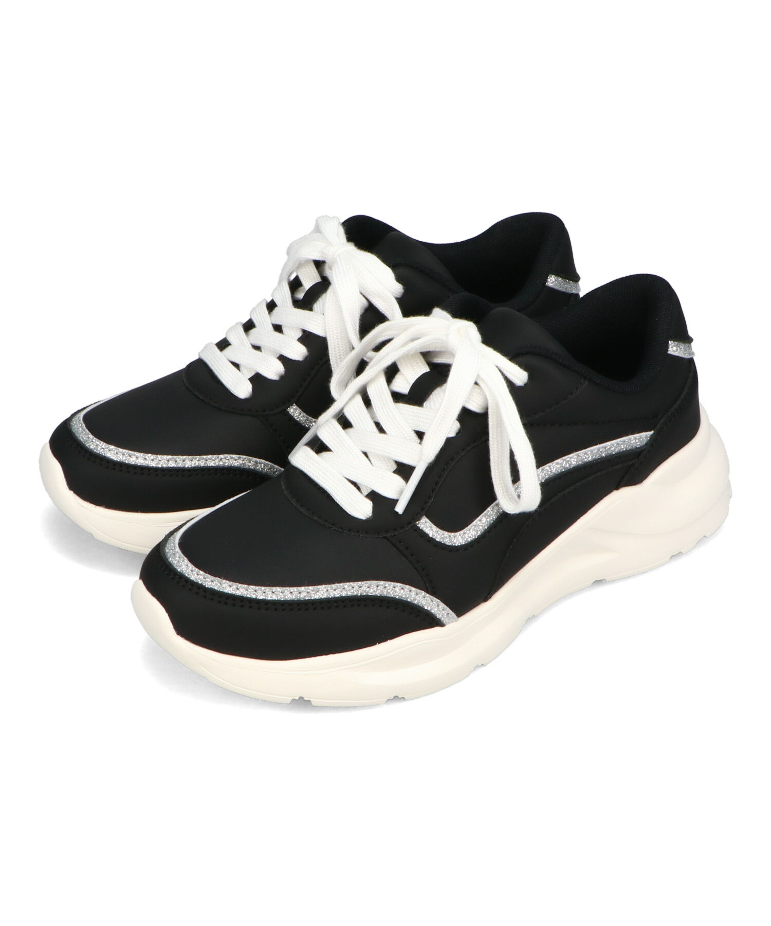 ORiental TRaffic「●2025春夏新作●グリッターラインスニーカー/OT3762 スニーカー トレンド 人気 売れてる」|スニーカー|