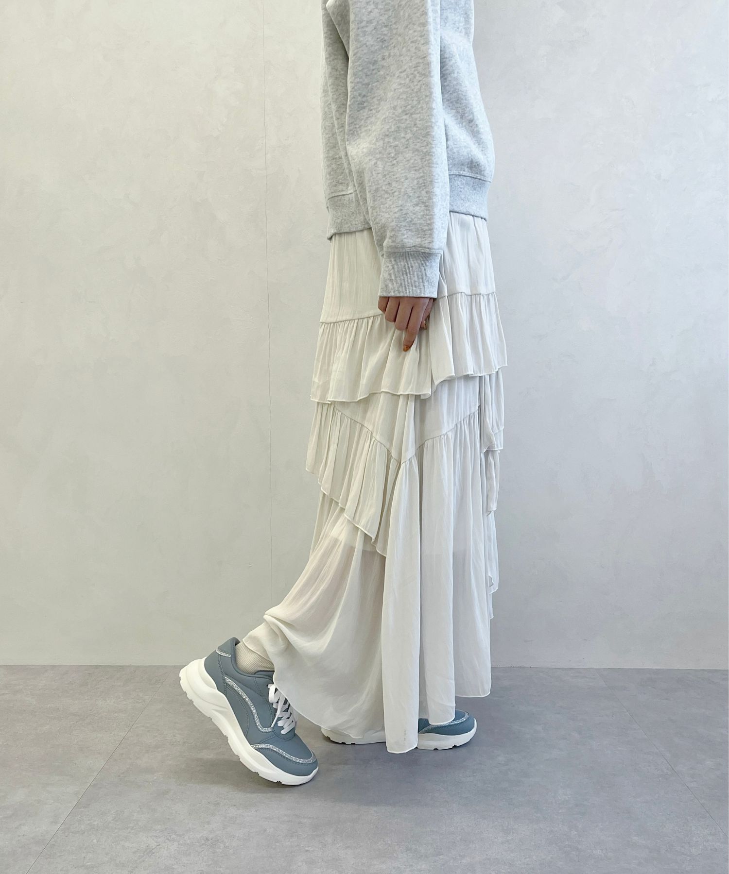 ORiental TRaffic「●2025春夏新作●グリッターラインスニーカー/OT3762 スニーカー トレンド 人気 売れてる」|スニーカー|