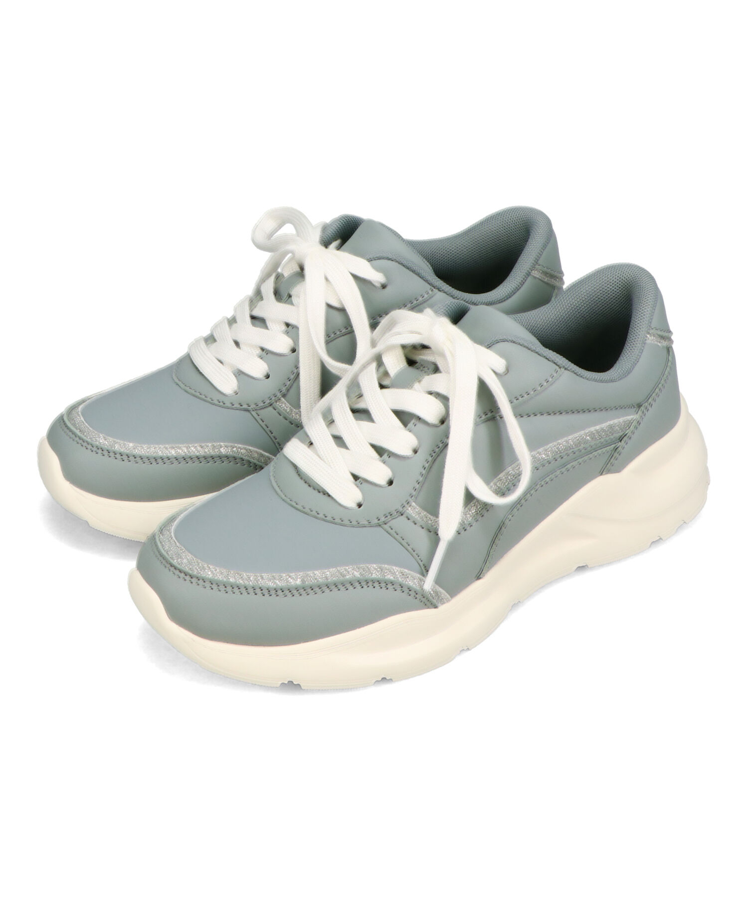 ORiental TRaffic「●2025春夏新作●グリッターラインスニーカー/OT3762 スニーカー トレンド 人気 売れてる」|スニーカー|