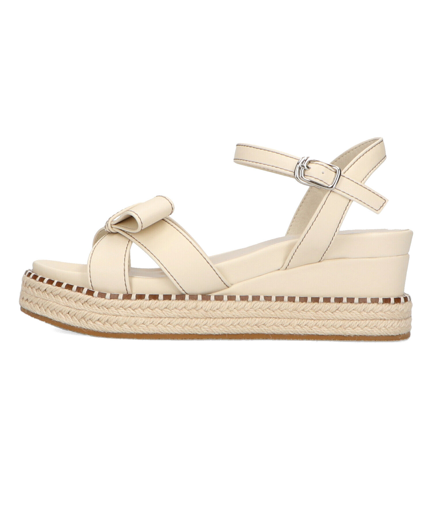 ORiental TRaffic「【アウトレット価格】リボンステッチウエッジサンダル/41283」|サンダル|