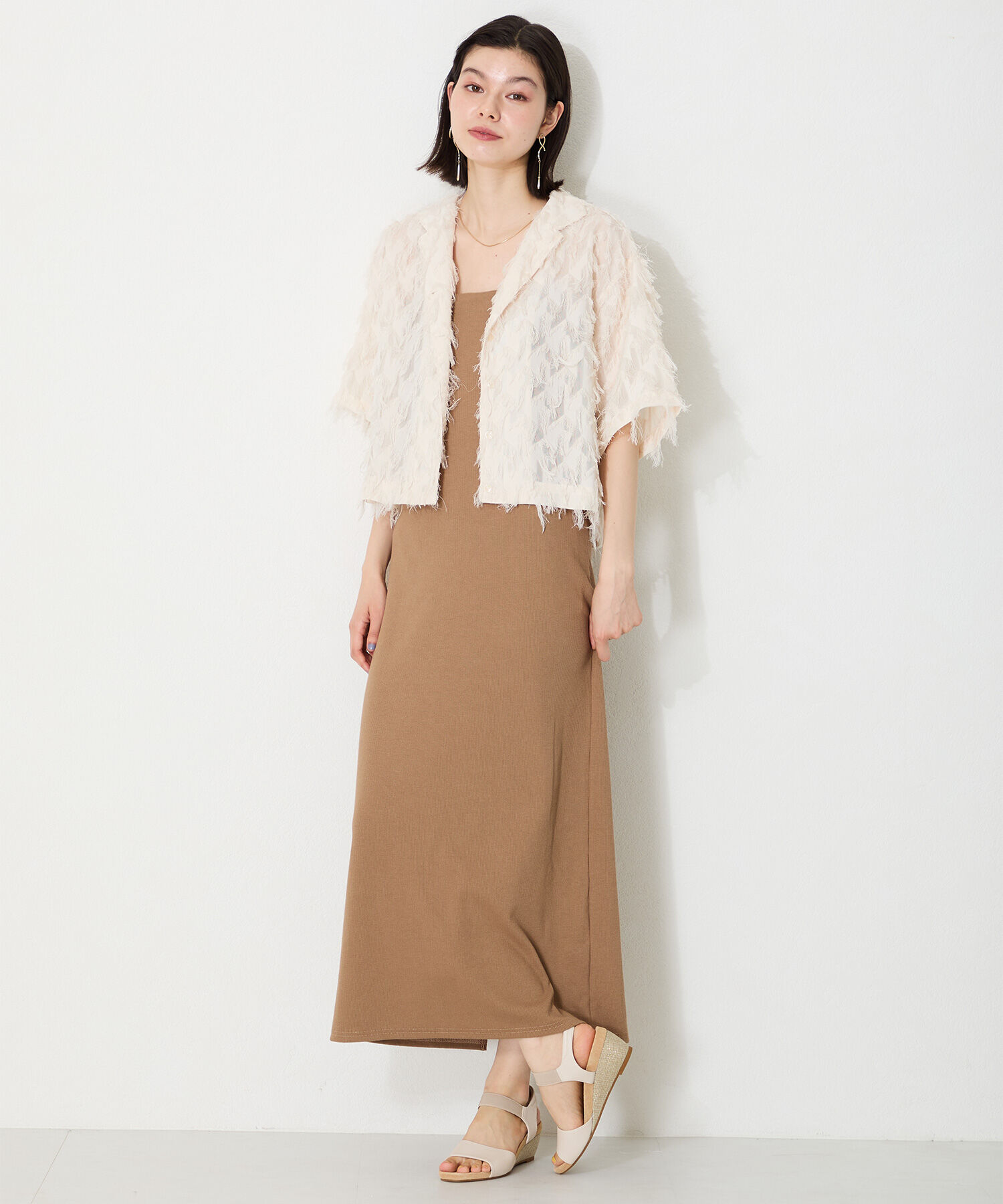 WA Oriental TRaffic「●2025春夏新作●ゴムベルトウエッジサンダル/52216 人気 トレンド クッション」|サンダル|