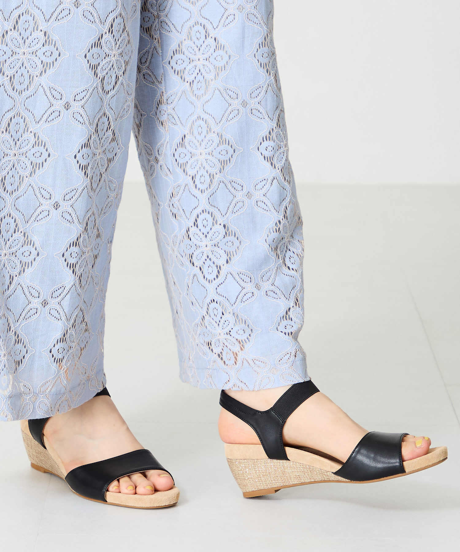 WA Oriental TRaffic「●2025春夏新作●ゴムベルトウエッジサンダル/52216 人気 トレンド クッション」|サンダル|