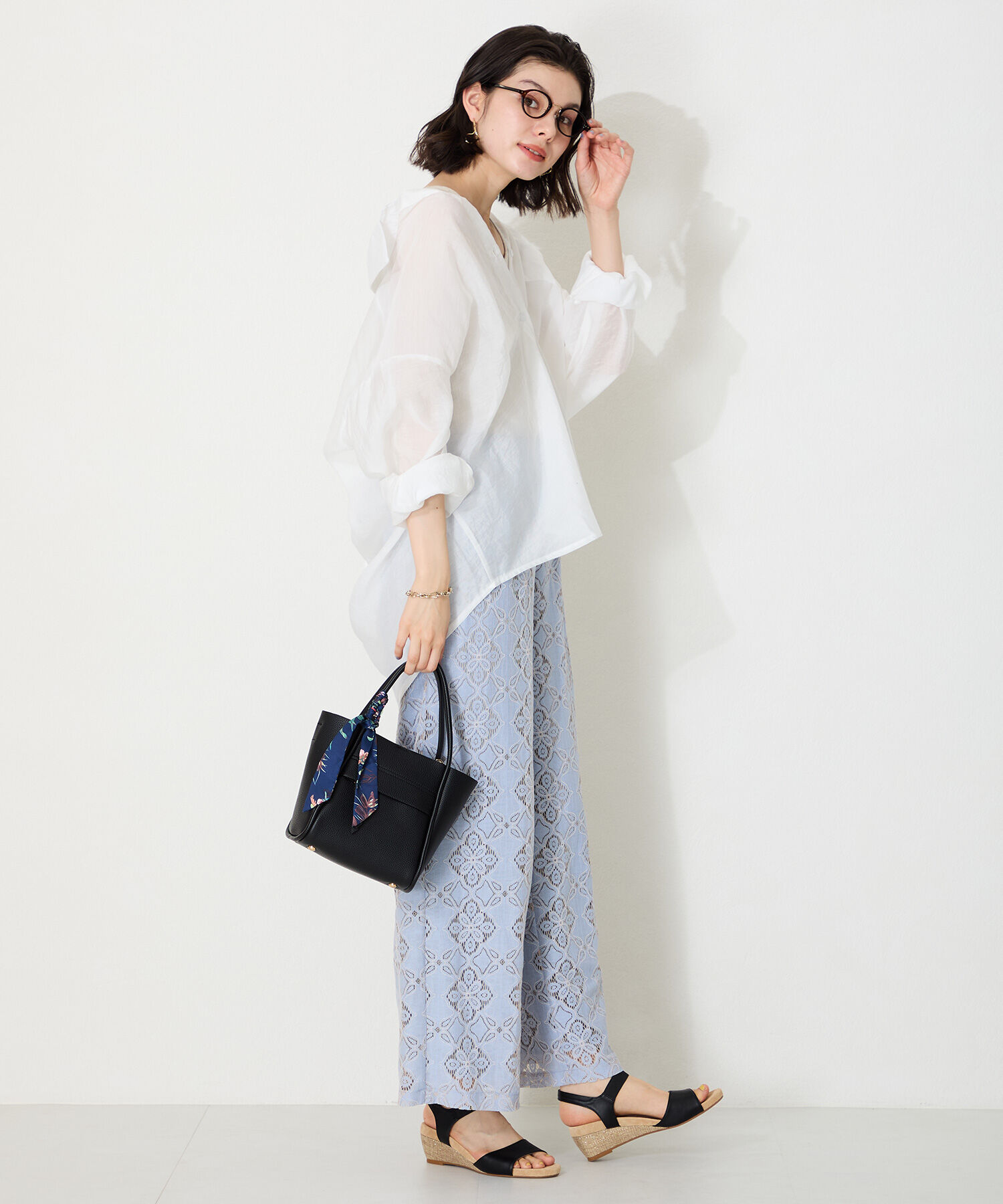 WA Oriental TRaffic「●2025春夏新作●ゴムベルトウエッジサンダル/52216 人気 トレンド クッション」|サンダル|