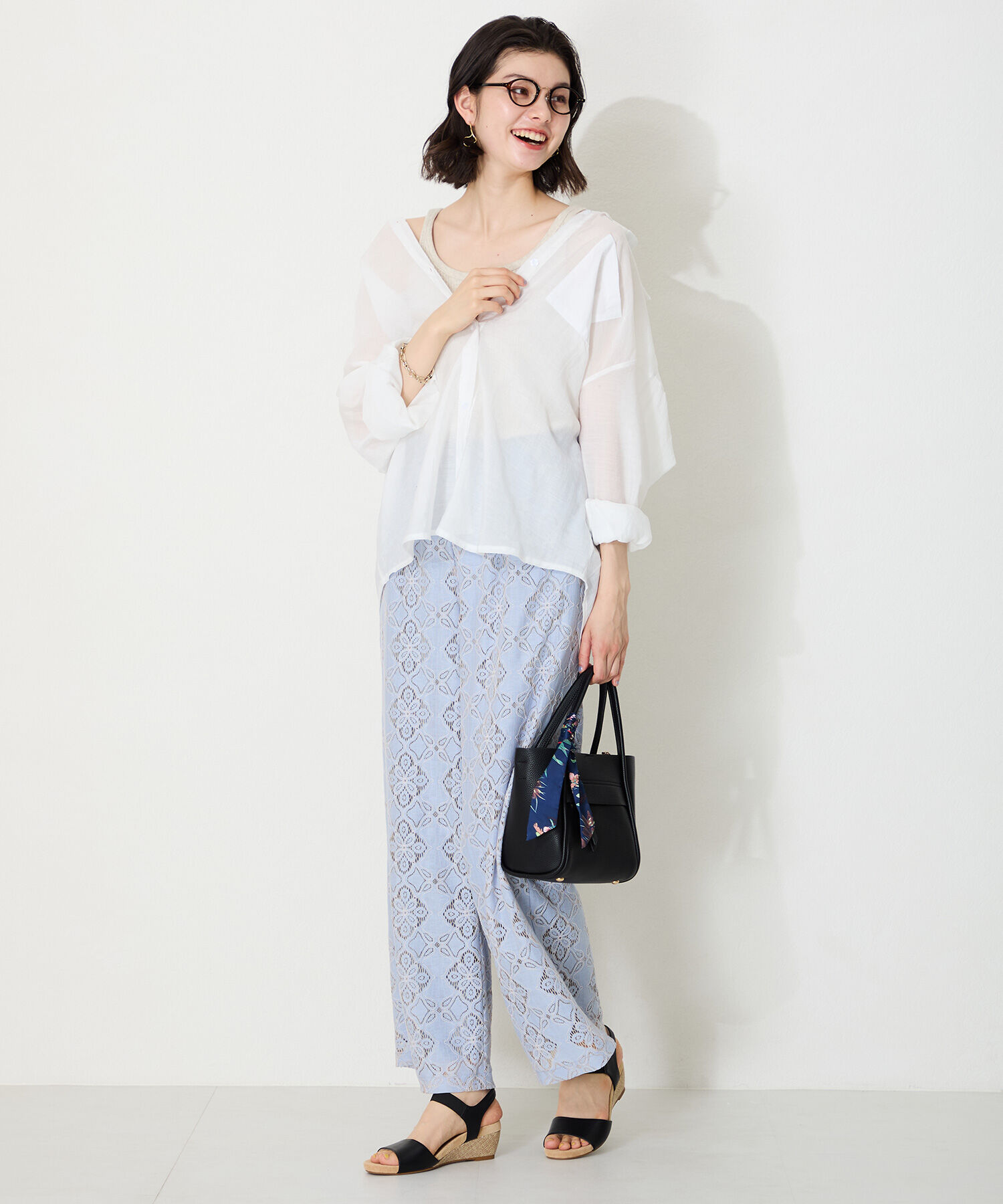 WA Oriental TRaffic「●2025春夏新作●ゴムベルトウエッジサンダル/52216 人気 トレンド クッション」|サンダル|