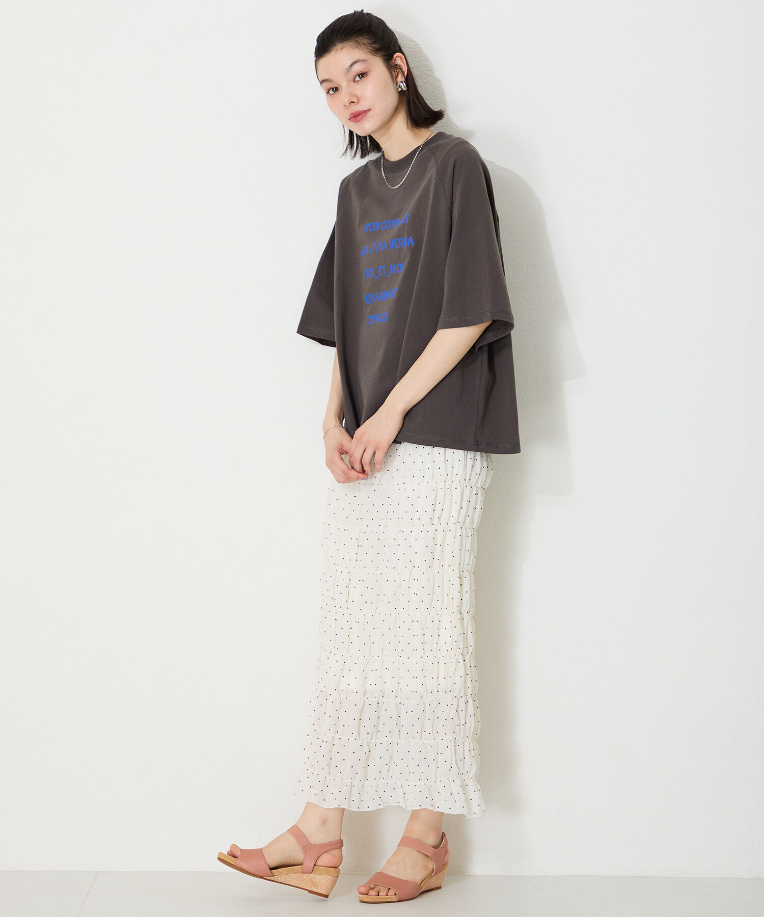 WA Oriental TRaffic「●2025春夏新作●ゴムベルトウエッジサンダル/52216 人気 トレンド クッション」|サンダル|