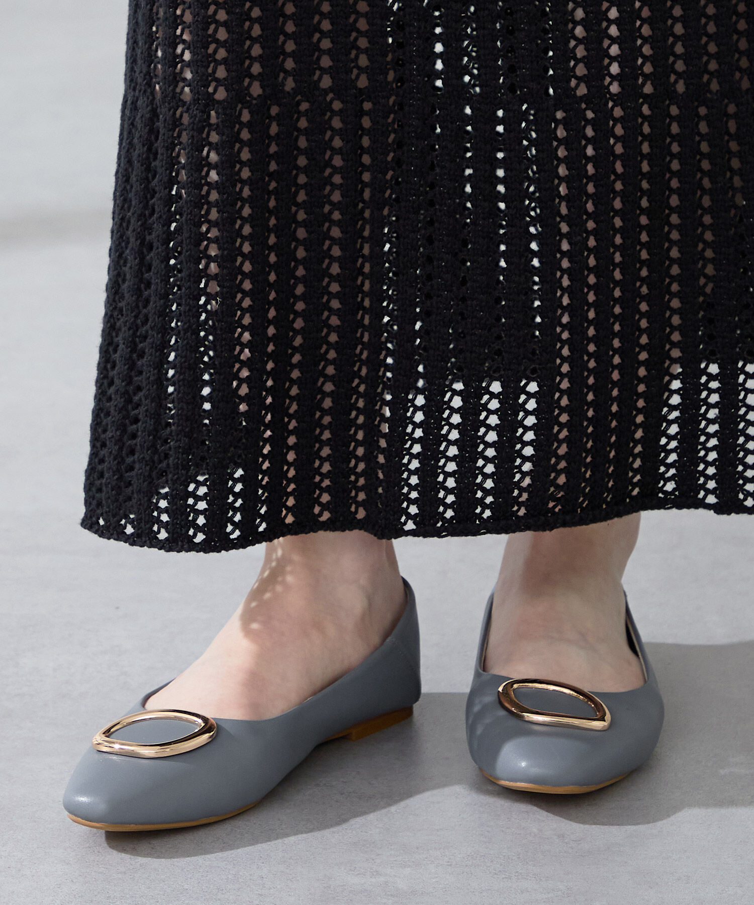 WA Oriental TRaffic「●2025秋冬新作●ゴールドモチーフフラットパンプス/52309」|パンプス|