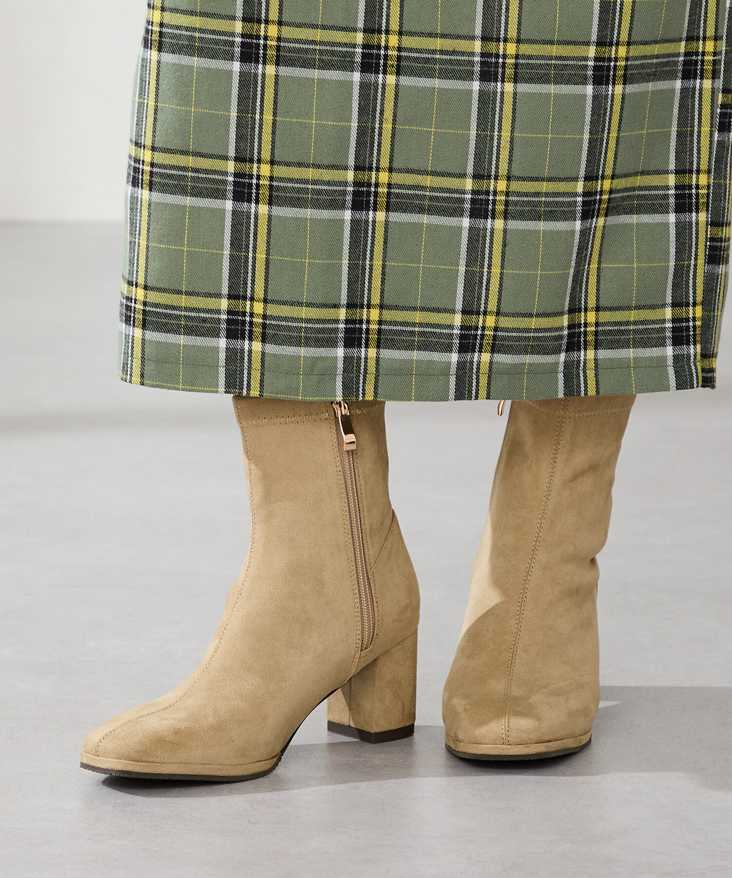 ORiental TRaffic「●2025秋冬新作●スエードストレッチヒールブーツ/51420」|ショートブーツ|