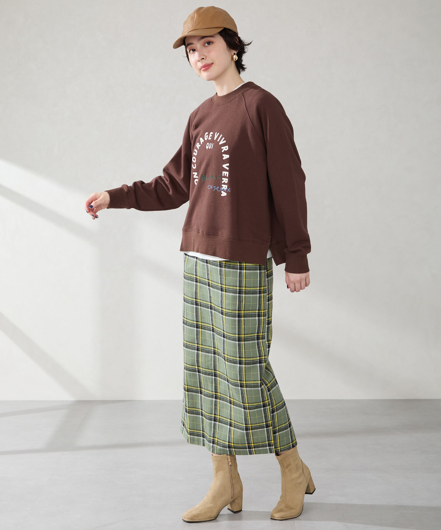 ORiental TRaffic「●2025秋冬新作●スエードストレッチヒールブーツ/51420」|ショートブーツ|