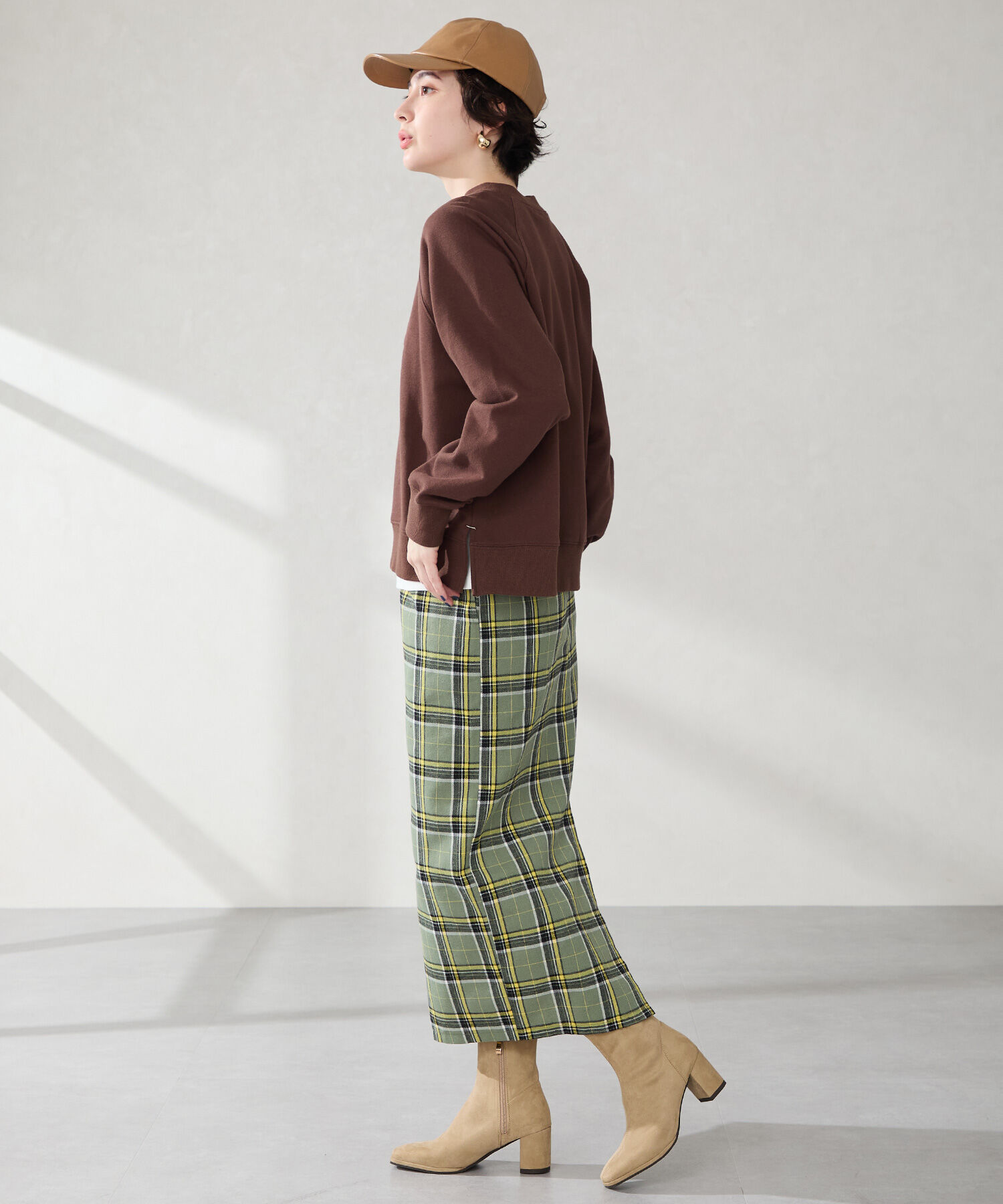 ORiental TRaffic「●2025秋冬新作●スエードストレッチヒールブーツ/51420」|ショートブーツ|