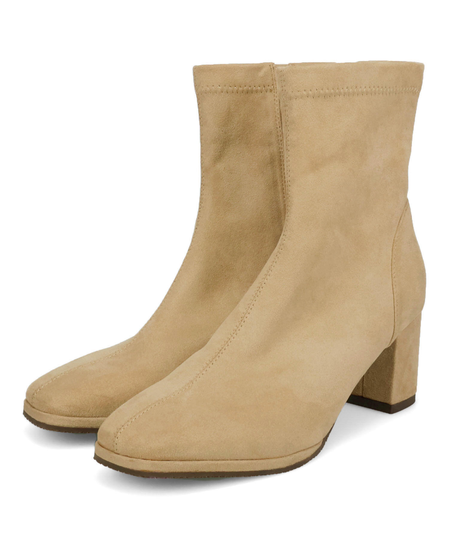 ORiental TRaffic「●2025秋冬新作●スエードストレッチヒールブーツ/51420」|ショートブーツ|