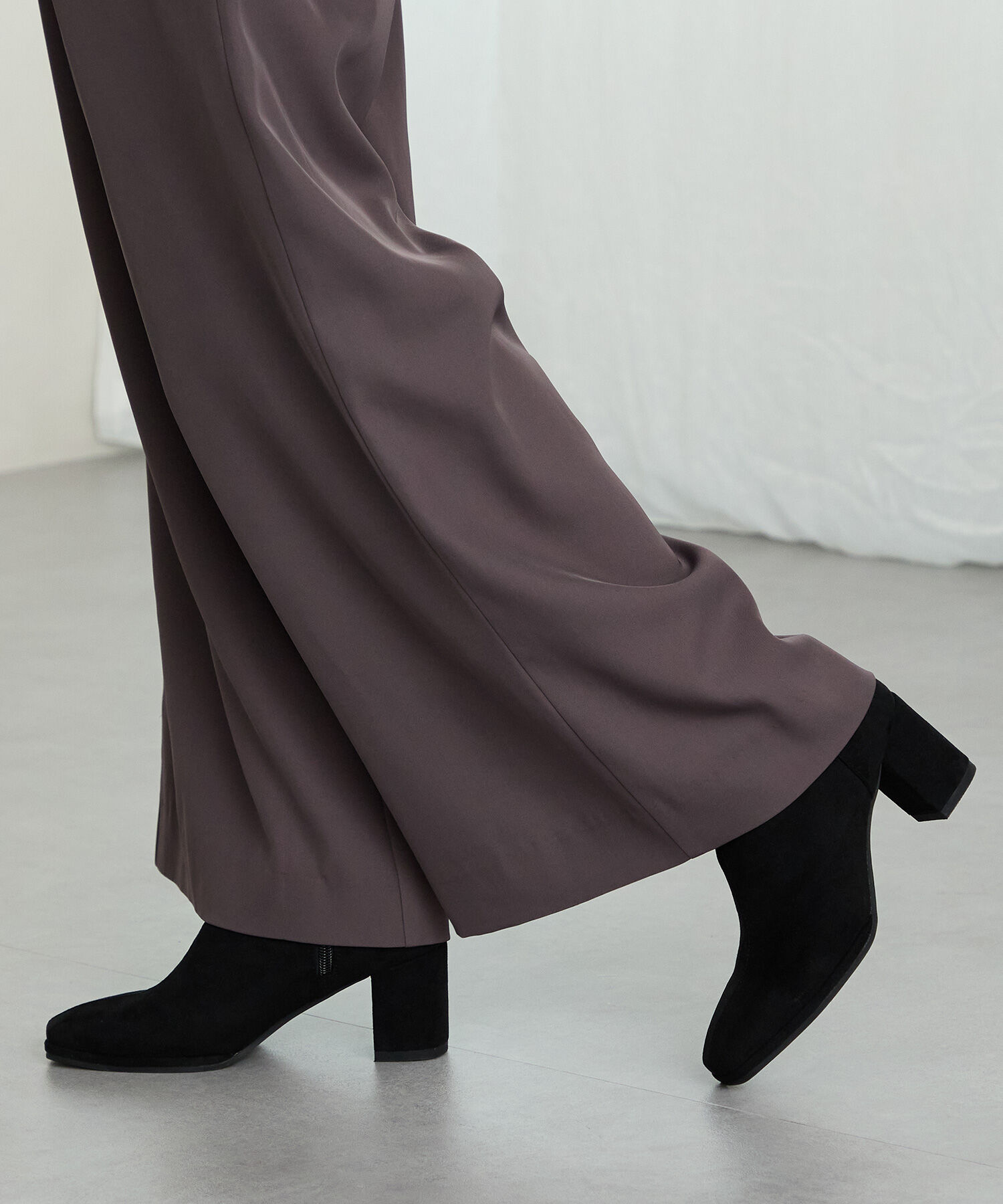 ORiental TRaffic「●2025秋冬新作●スエードストレッチヒールブーツ/51420」|ショートブーツ|