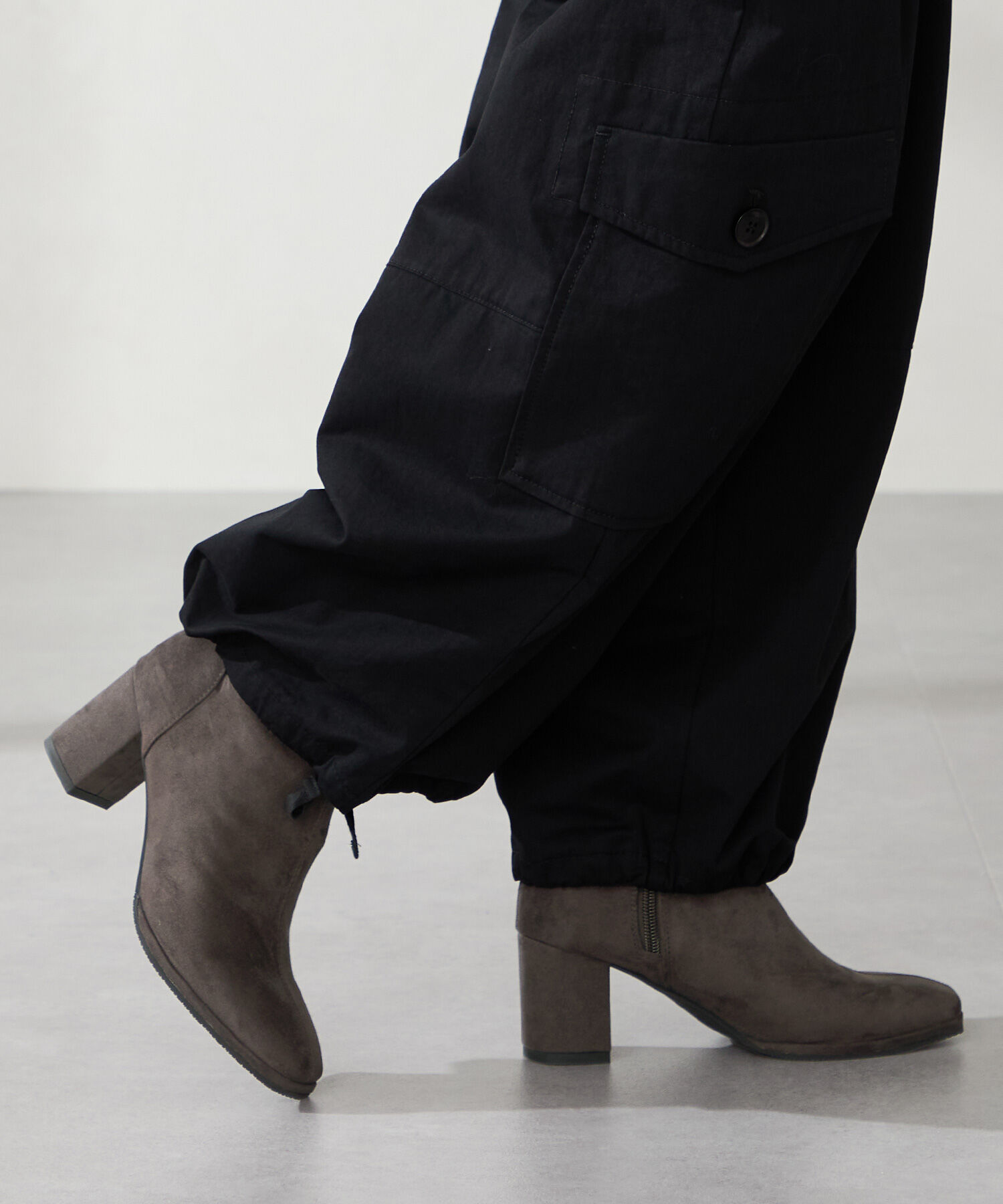 ORiental TRaffic「●2025秋冬新作●スエードストレッチヒールブーツ/51420」|ショートブーツ|