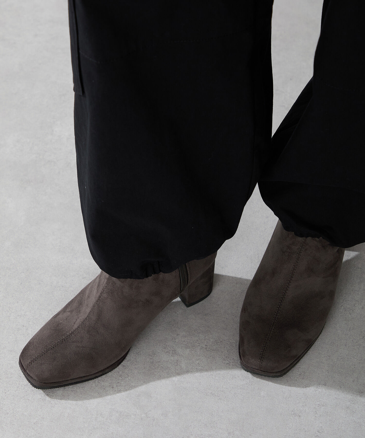 ORiental TRaffic「●2025秋冬新作●スエードストレッチヒールブーツ/51420」|ショートブーツ|