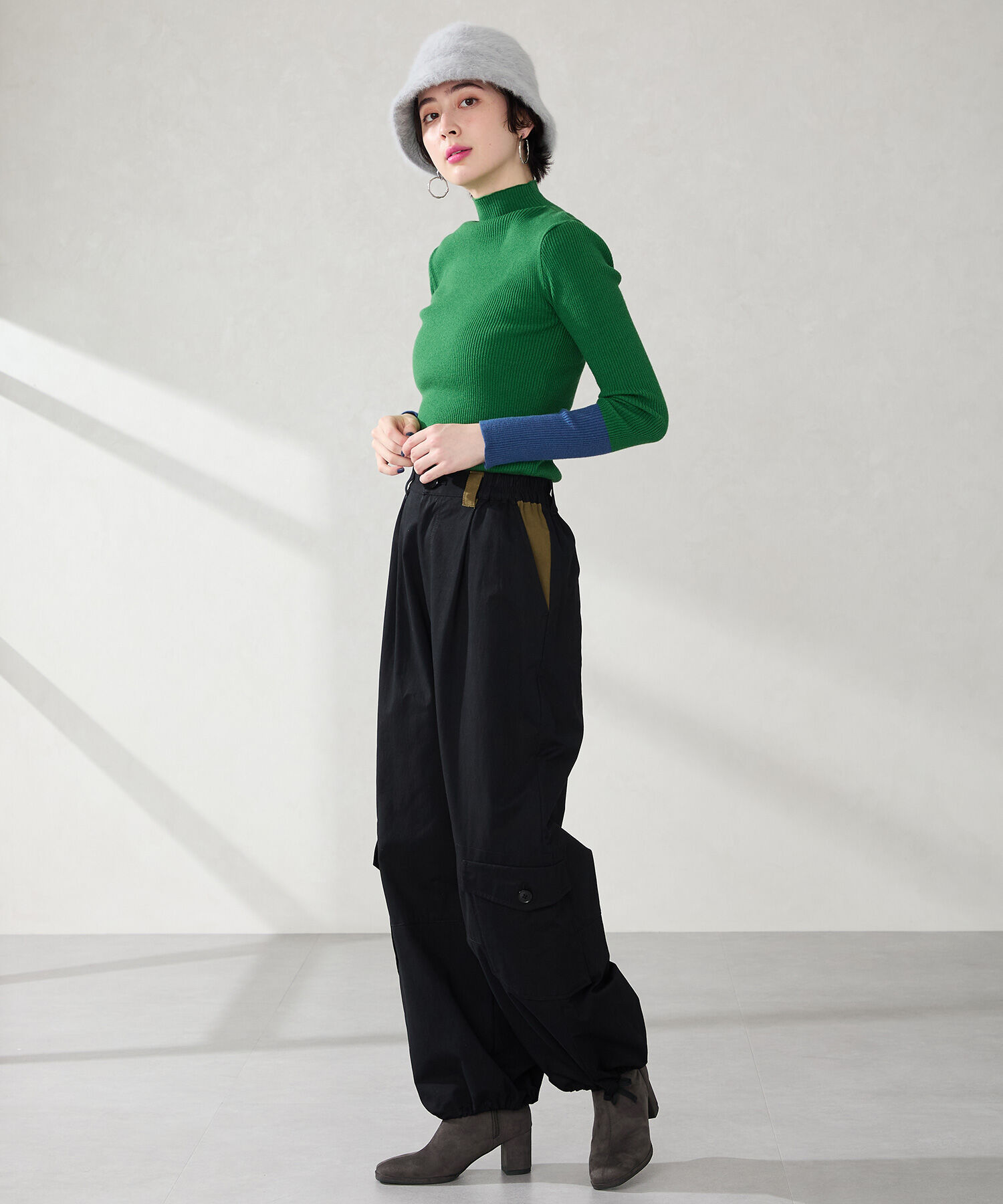 ORiental TRaffic「●2025秋冬新作●スエードストレッチヒールブーツ/51420」|ショートブーツ|