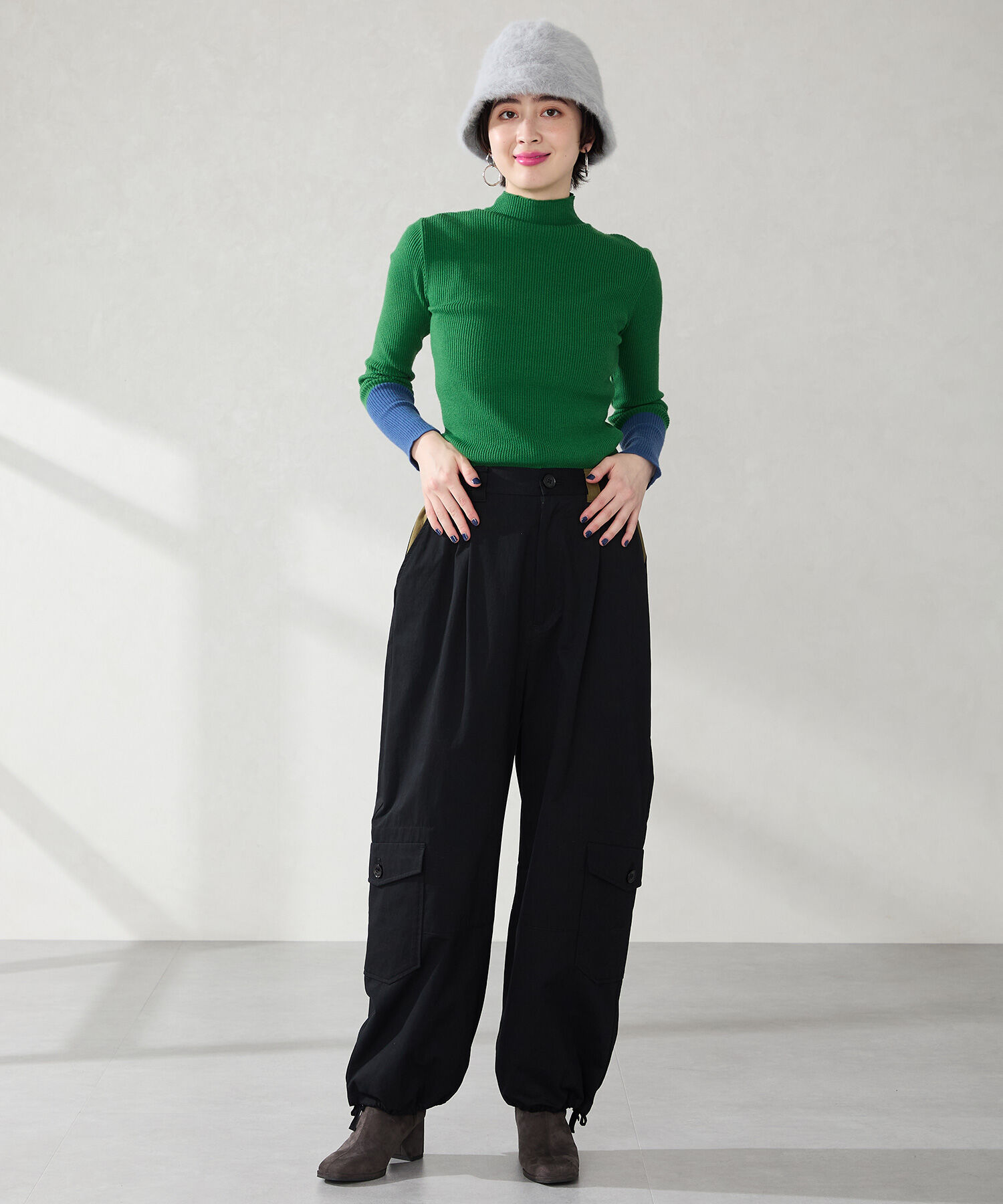 ORiental TRaffic「●2025秋冬新作●スエードストレッチヒールブーツ/51420」|ショートブーツ|