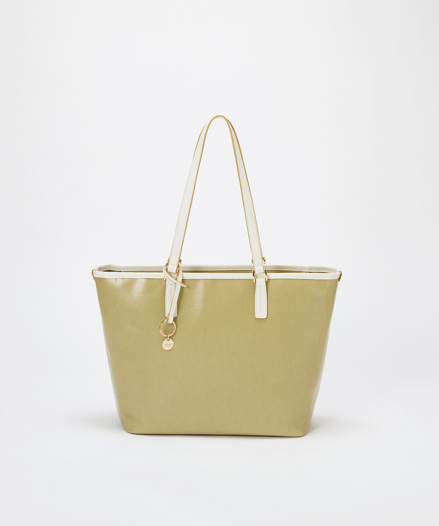 TOPKAPI TREASURE「【TREASURE TOPKAPI】PVCコート キャンバス トートバッグ / A4対応 / 撥水」|トートバッグ|モスグリーン