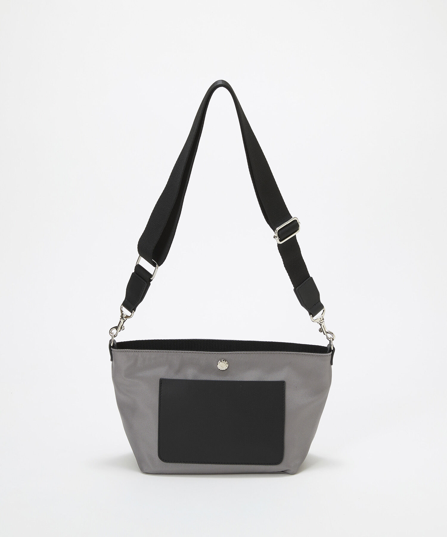 TOPKAPI BREATH「【Breath TOPKAPI sis】【WEB限定】ナイロン レザーポケット ミニ ショルダーバッグ 軽量 / CALM カーム　」|ショルダー・メッセンジャー|グレー