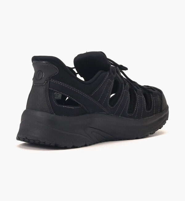 Orthofeet「【オーソフィート】サターン ミディアム/ブラック ナチュラルレザー テキスタイル/シューズ メンズ」|スニーカー|