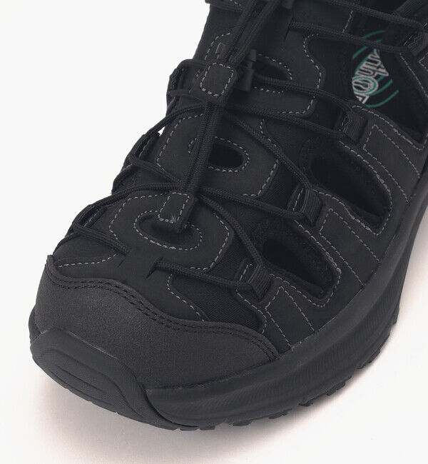 Orthofeet「【オーソフィート】サターン ミディアム/ブラック ナチュラルレザー テキスタイル/シューズ メンズ」|スニーカー|