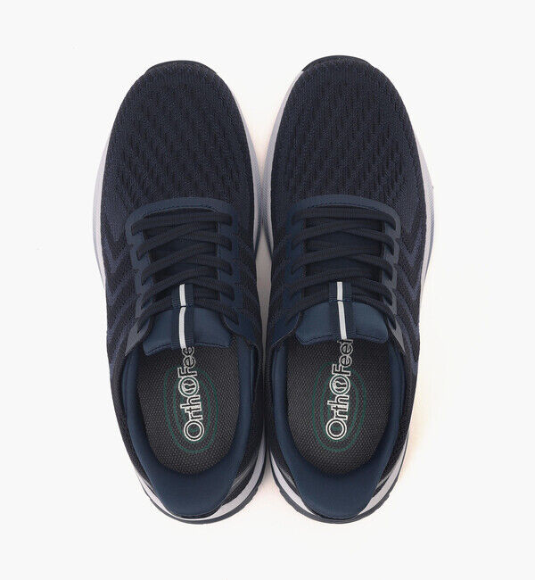 Orthofeet「【オーソフィート】ティロス ミディアム/ネイビー テキスタイル/シューズ メンズ」|スニーカー|