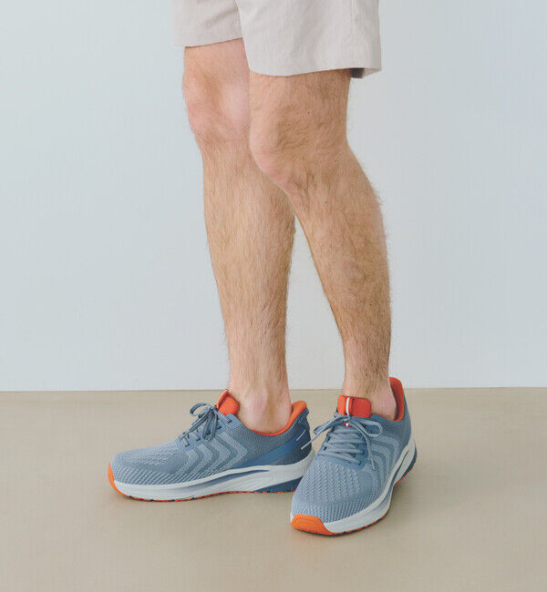 Orthofeet「【オーソフィート】ティロス ミディアム/スレートブルー オレンジ テキスタイル/シューズ メンズ」|スニーカー|