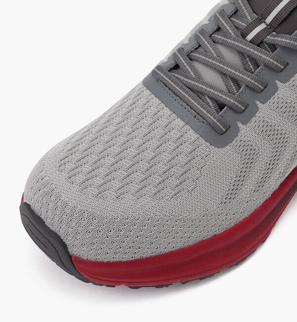 Orthofeet「【オーソフィート】ティロス ミディアム/グレー レッド テキスタイル/シューズ メンズ」|スニーカー|