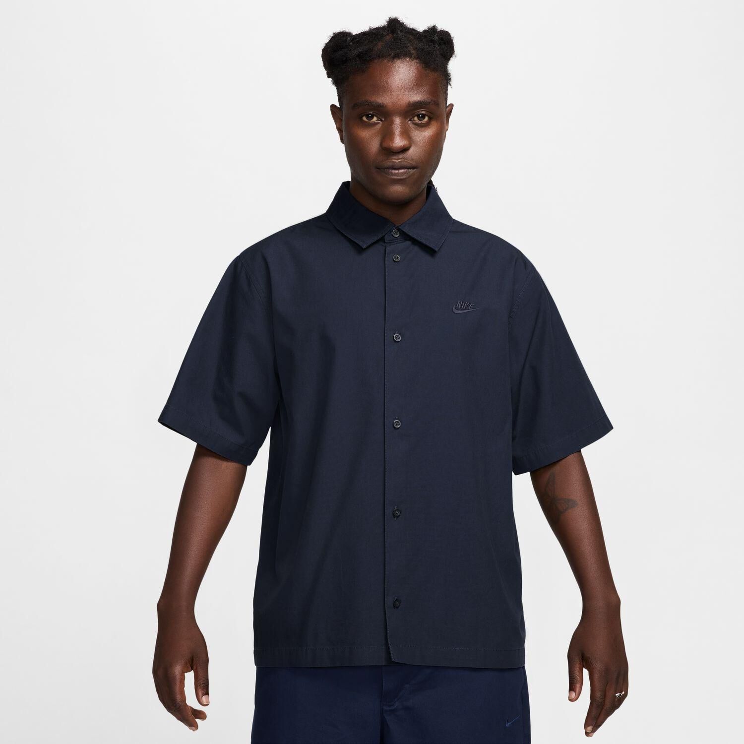 NIKE「【NIKE ｳｪｱ】M CLB SS BTN SHIRT WSH」|Tシャツ・カットソー|ブルー