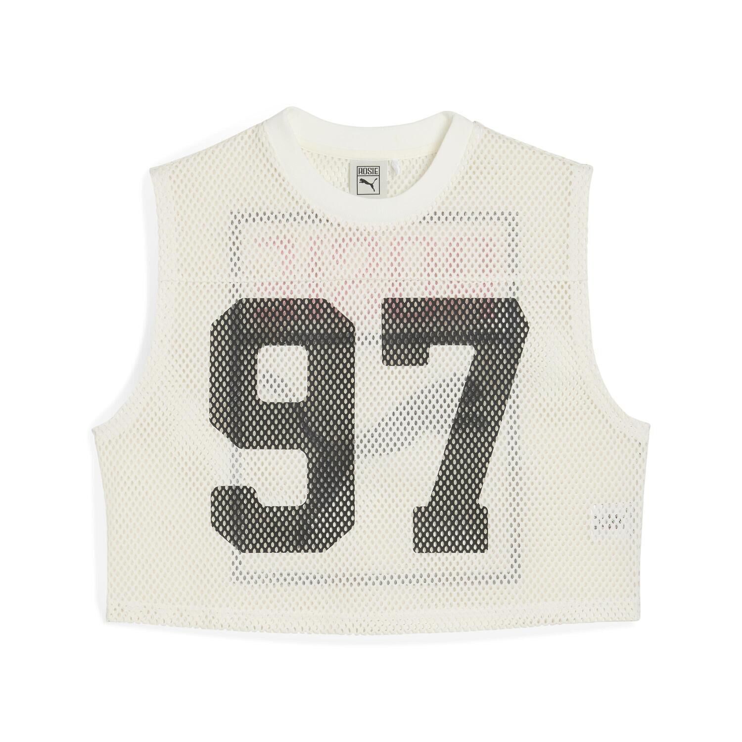PUMA「【PUMA ｳｪｱ】W ROSE RELAXED MESH TOP」|Tシャツ・カットソー|ホワイト