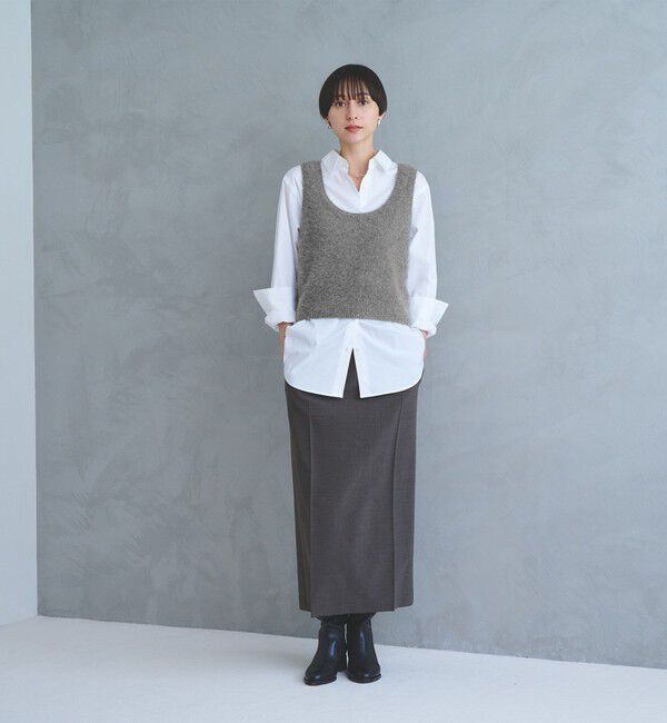 UNITED ARROWS「フォックス カシミヤ スパンコール 2WAY ニットベスト」|ベスト・ジレ|