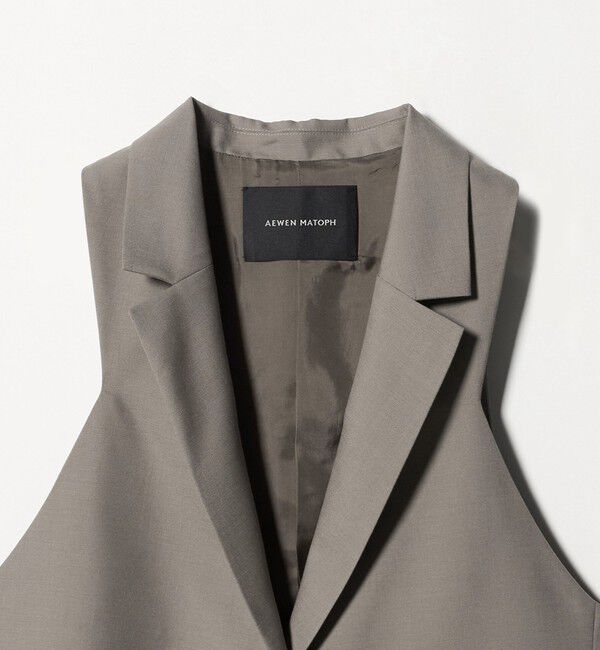 AEWEN MATOPH「＜AEWEN MATOPH＞ウールモヘヤ アメリカンスリーブベスト」|ベスト・ジレ|