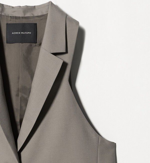 AEWEN MATOPH「＜AEWEN MATOPH＞ウールモヘヤ アメリカンスリーブベスト」|ベスト・ジレ|