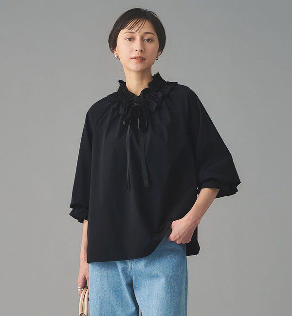 UNITED ARROWS「レースフリルカラー 2WAY ブラウス」|シャツ・ブラウス|