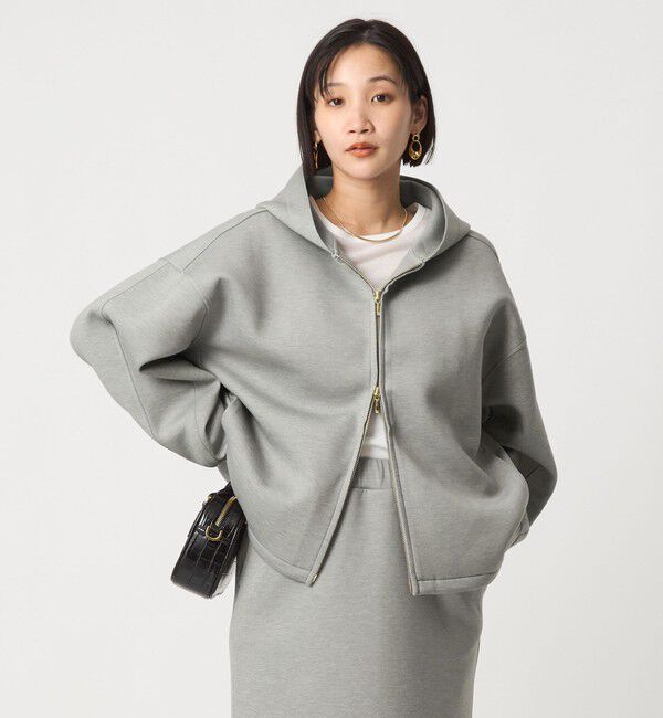 UNITED ARROWS green label relaxing「ダンボール ジップ フーディ」|パーカー|