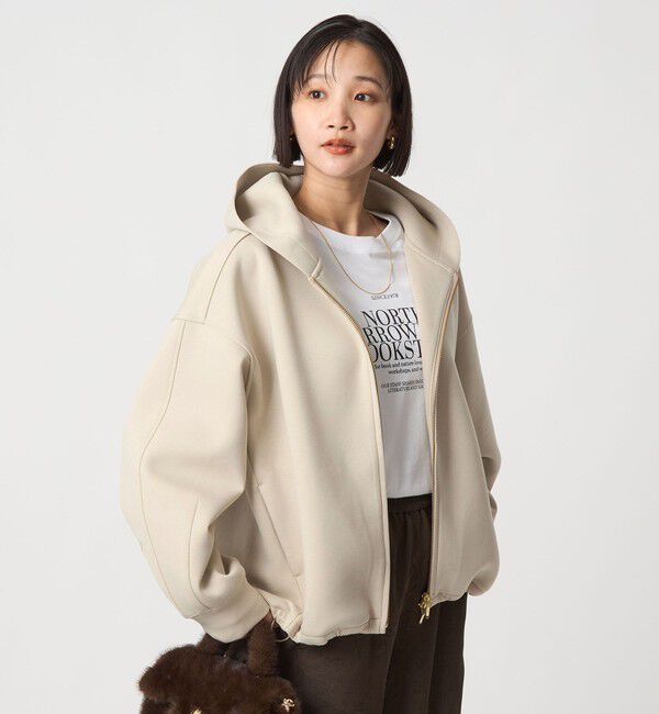 UNITED ARROWS green label relaxing「ダンボール ジップ フーディ」|パーカー|