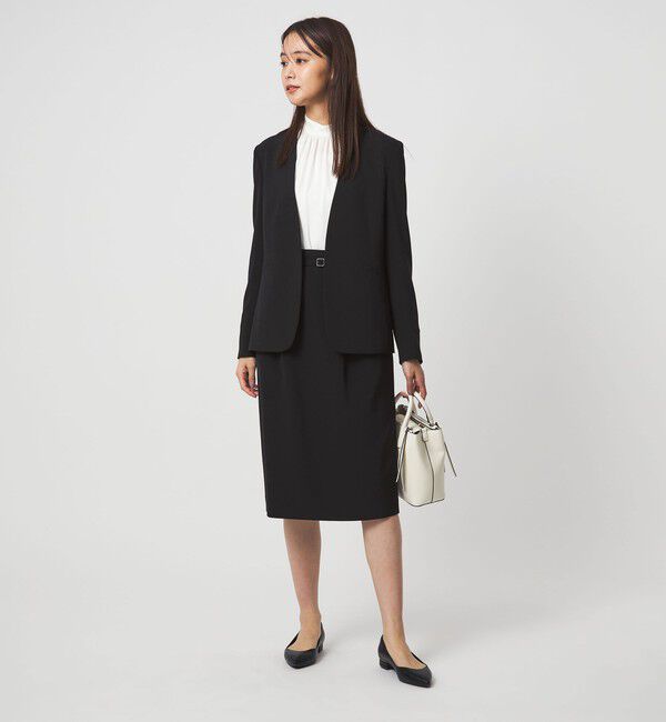 UNITED ARROWS green label relaxing「［size SHORTあり］パウドレ ノーラペル ジャケット ウォッシャブル ストレッチ」|ノーカラージャケット|