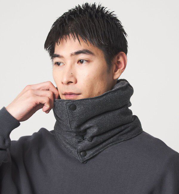 UNITED ARROWS green label relaxing「【別注】＜COBMASTER＞GLR グレー ダウン ネックウォーマー」|マフラー|