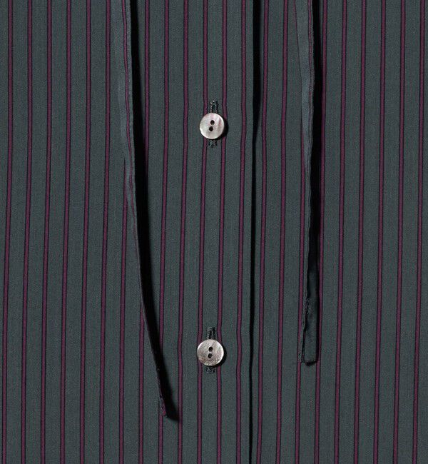 STEVEN ALAN「＜Steven Alan＞ストライプ フード シャツ」|シャツ・ブラウス|