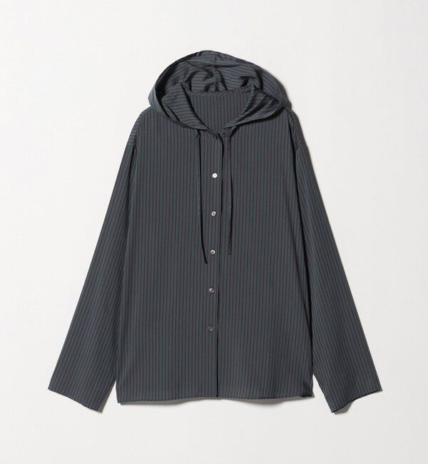 STEVEN ALAN「＜Steven Alan＞ストライプ フード シャツ」|シャツ・ブラウス|
