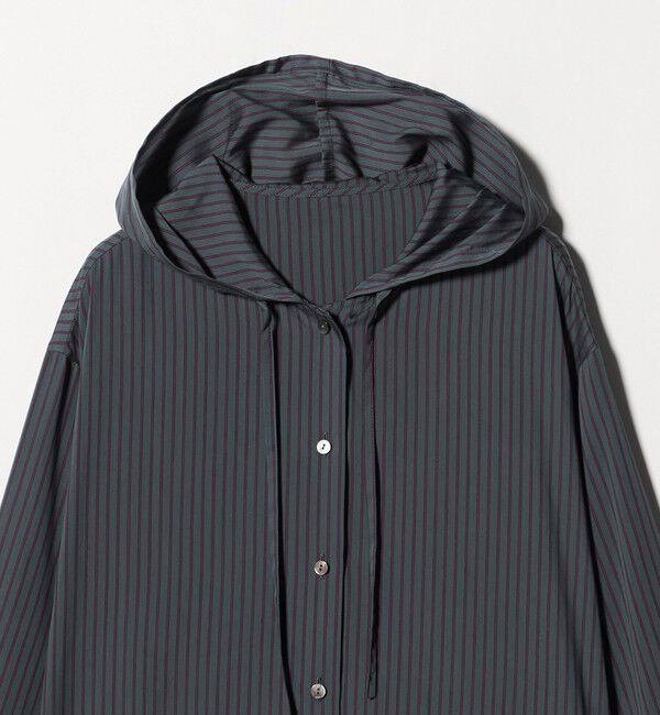 STEVEN ALAN「＜Steven Alan＞ストライプ フード シャツ」|シャツ・ブラウス|