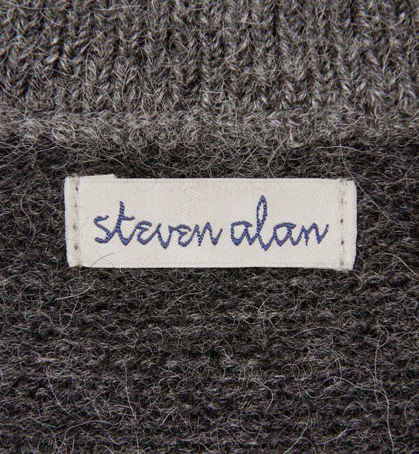STEVEN ALAN「＜Steven Alan＞ アルパカ サドルショルダー Ｖネック ニット NARROW」|ニット・セーター|