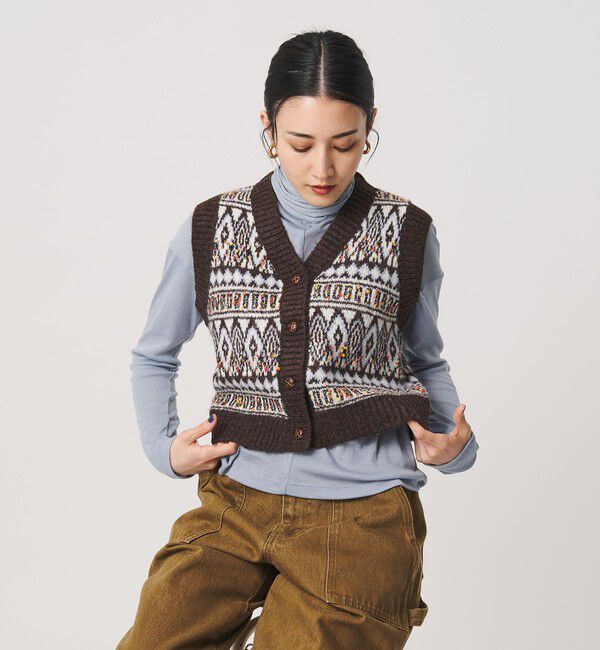 BEAUTY&YOUTH UNITED ARROWS「＜Lollys Laundry＞ジャガードニットベスト」|ベスト・ジレ|