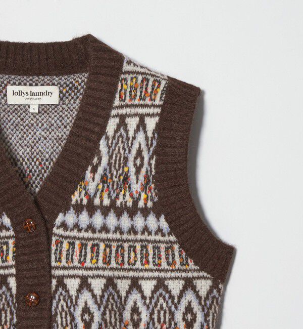 BEAUTY&YOUTH UNITED ARROWS「＜Lollys Laundry＞ジャガードニットベスト」|ベスト・ジレ|