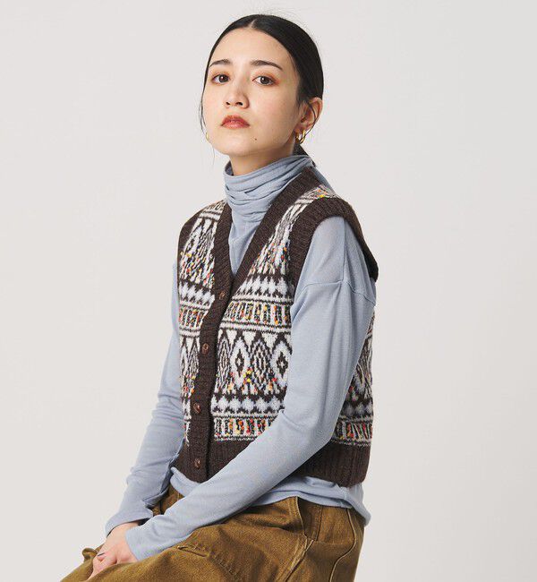 BEAUTY&YOUTH UNITED ARROWS「＜Lollys Laundry＞ジャガードニットベスト」|ベスト・ジレ|