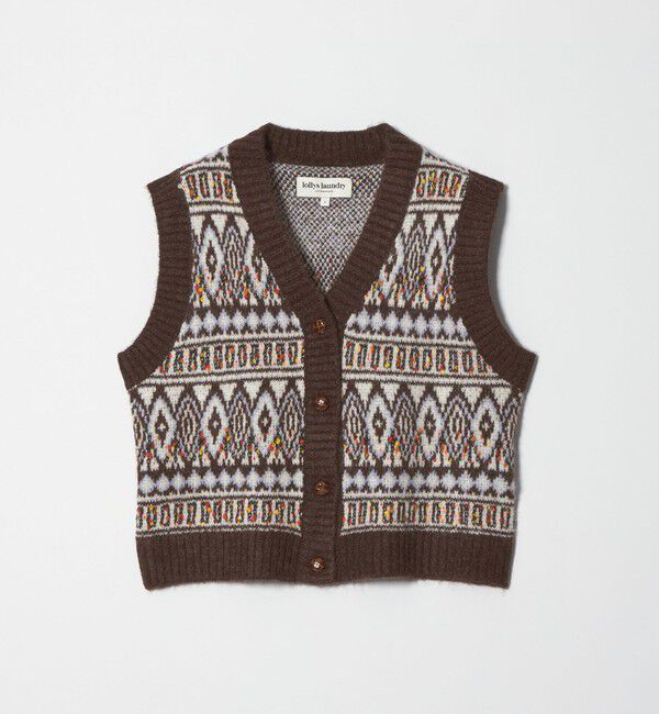 BEAUTY&YOUTH UNITED ARROWS「＜Lollys Laundry＞ジャガードニットベスト」|ベスト・ジレ|