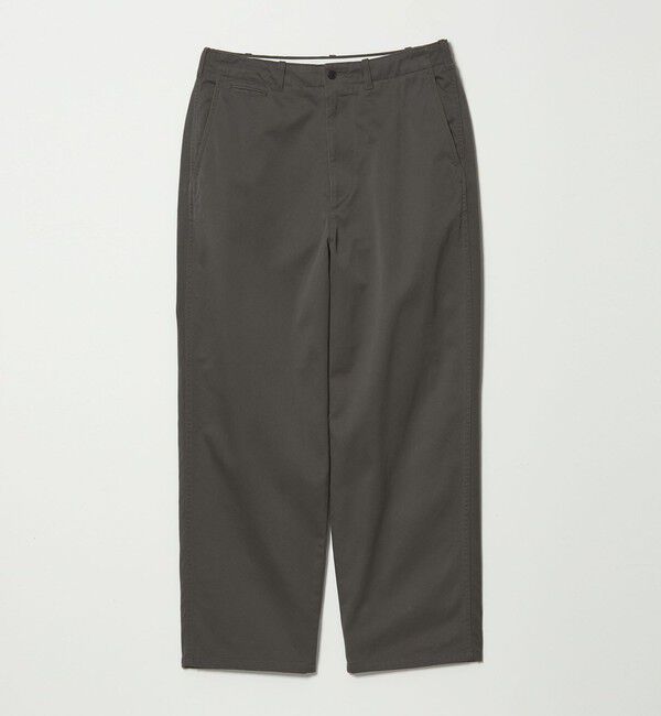 STEVEN ALAN「＜Steven Alan＞ ウエポン ニドム アーミー ノープリーツ トラウザーズ」|チノ|DK.GRAY