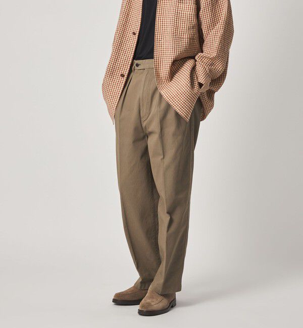 STEVEN ALAN「＜Steven Alan＞ ガーメントダイ ハイツイスト イン ツープリーツ ドレス トラウザーズ」|スラックス|