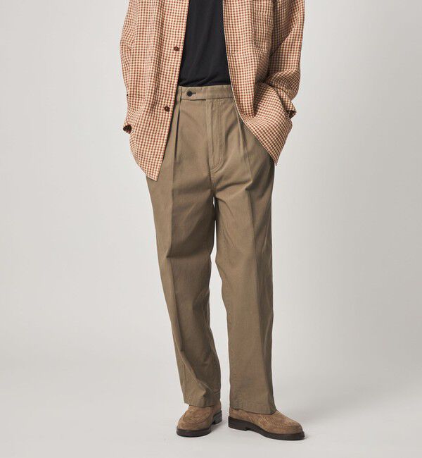 STEVEN ALAN「＜Steven Alan＞ ガーメントダイ ハイツイスト イン ツープリーツ ドレス トラウザーズ」|スラックス|